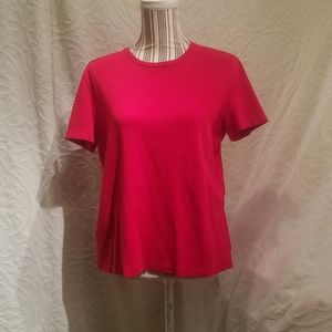 Red Karen Scott Sport T-shirt Size PL